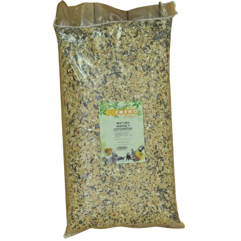 MIXTURA DE NINFAS Y COTORRITAS +B 5 KG.