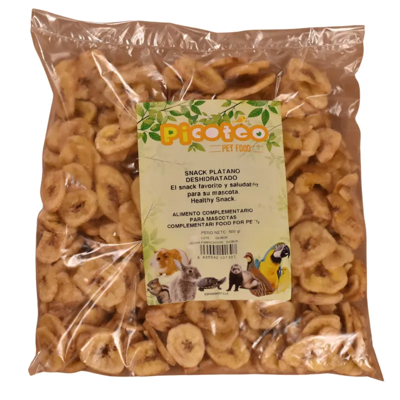 SNACK PLATANO DESHIDRATADO 500G
