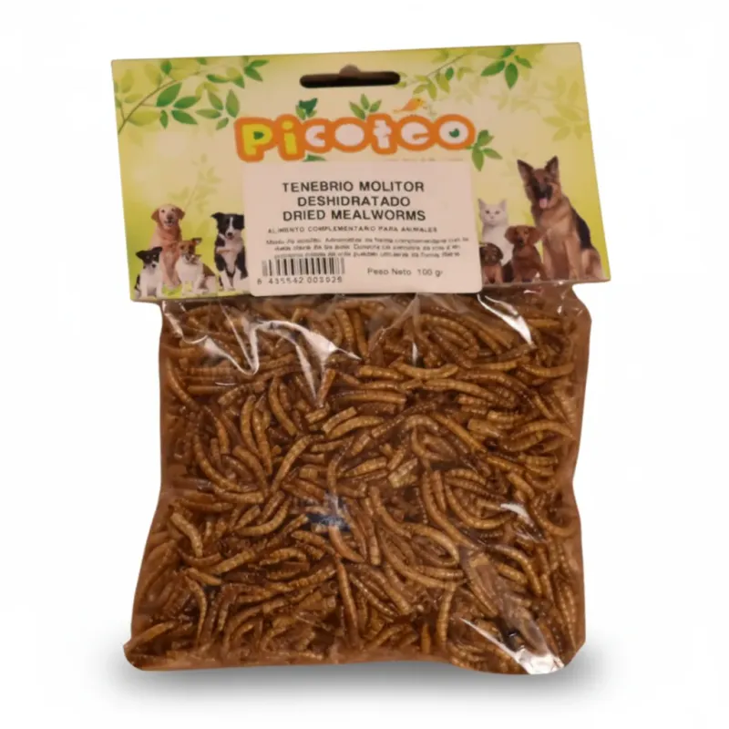 PICOTEO LARVAS TENEBRIO DESHIDRATADAS 100G