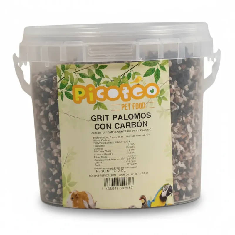 GRIT PALOMOS CON CARBON PICOTEO 2 KG