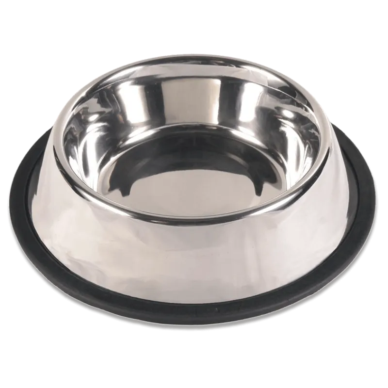 COMEDERO ANTIDESLIZANTE DE ACERO INOX 12 cm/300 ml