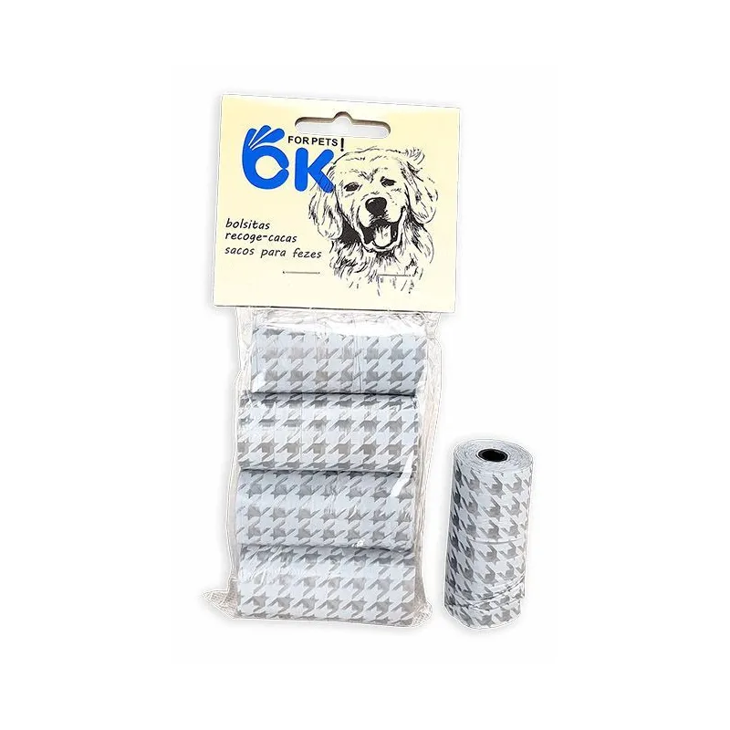 BOLSAS RECOGE CACAS PARA DISPENSADOR 4x20 bolsas