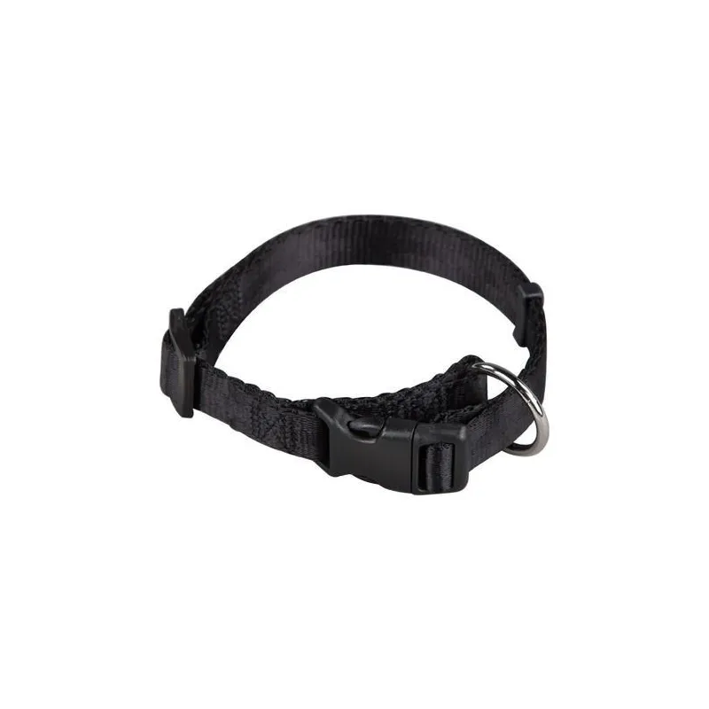 COLLAR REGULABLE EN NYLON NEGRO (1x30 CM)