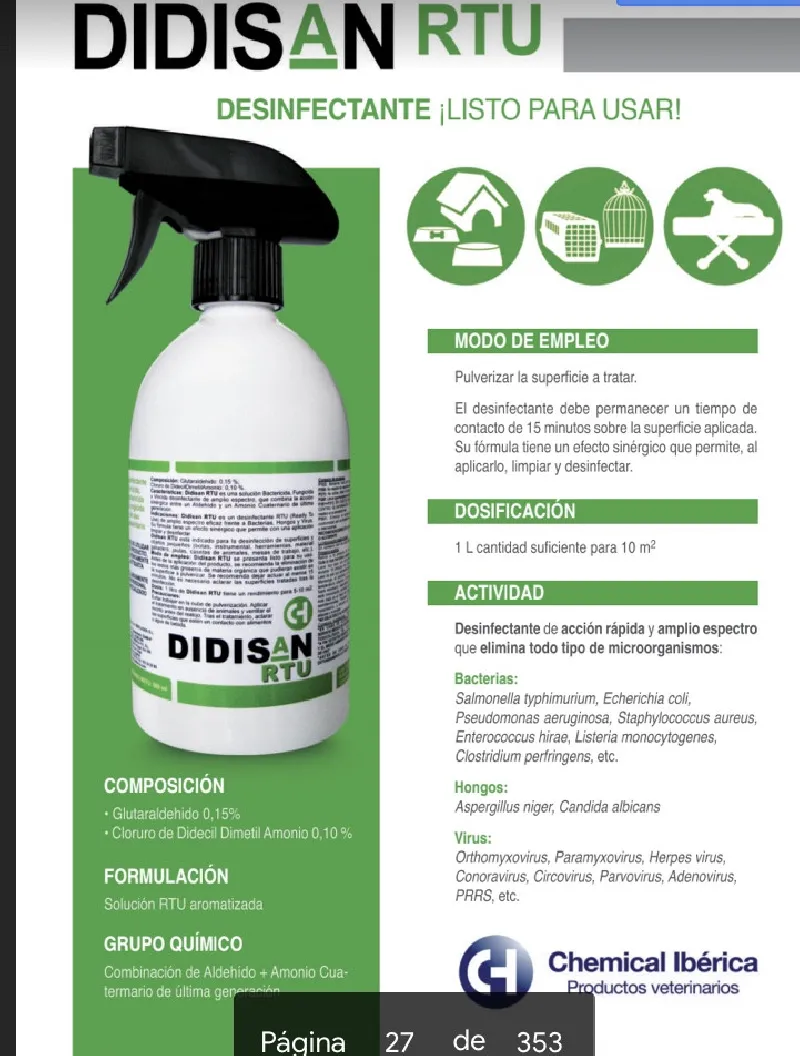 DESINFECTANTE DIDISAN RTU 500 ML  PISTOLA