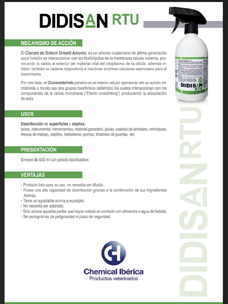 DESINFECTANTE DIDISAN RTU 500 ML  PISTOLA