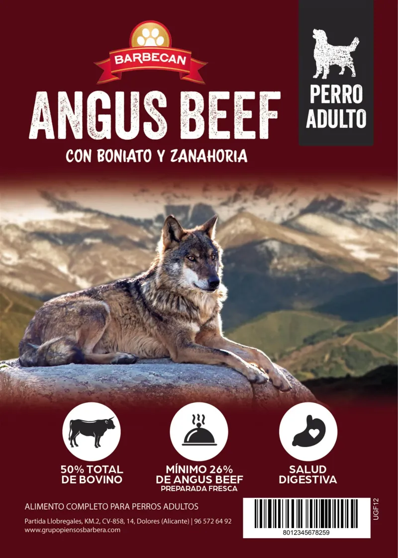 Barbecan Angus beef boniato y zanahoria - 2 Kg
