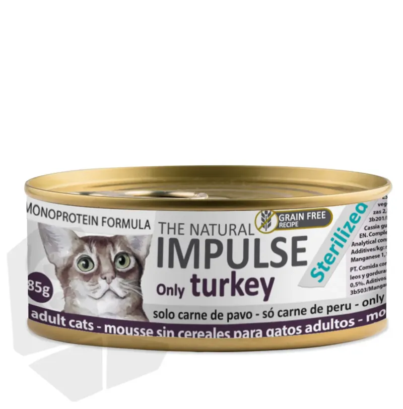 IMPULSE CAT HUMEDO PAVO 85 GRS