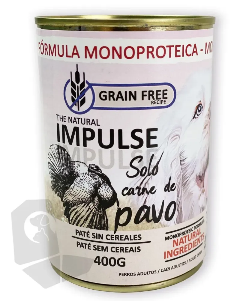 IMPULSE DOG HUMEDO PAVO 400 GRS