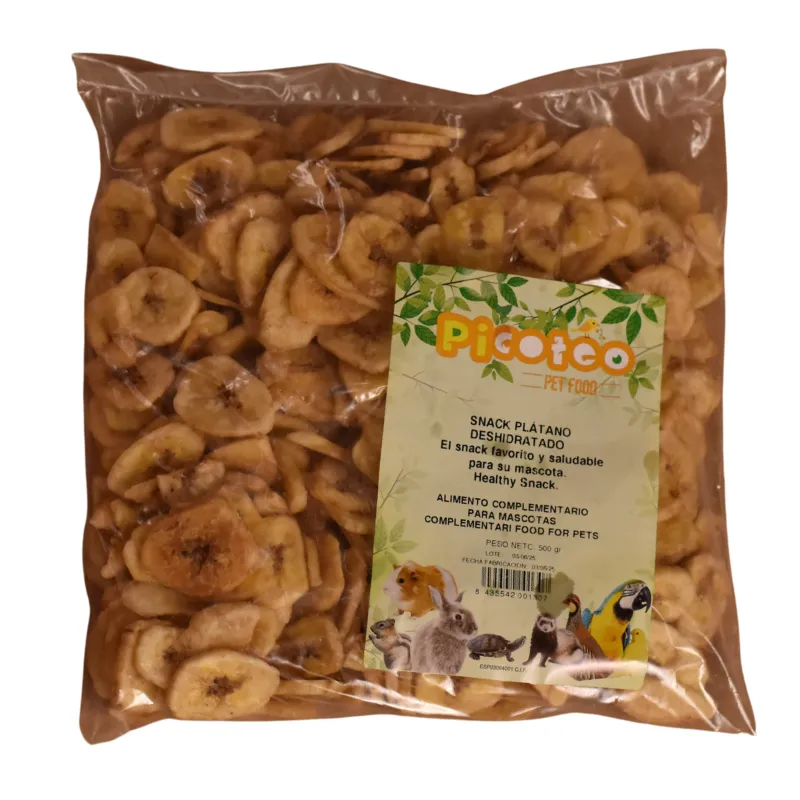 SNACK PLATANO DESHIDRATADO 500G